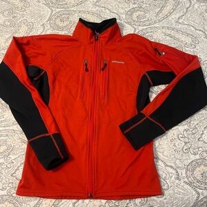 Vintage Patagonia Women's Jacket Size XS Orange With Black Full Zip